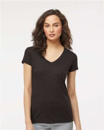 Women's Deluxe Blend V-Neck T-Shirt - 3542